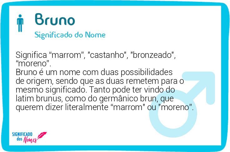 Significado Do Nome Bruno Significado Dos Nomes Hot Sex Picture