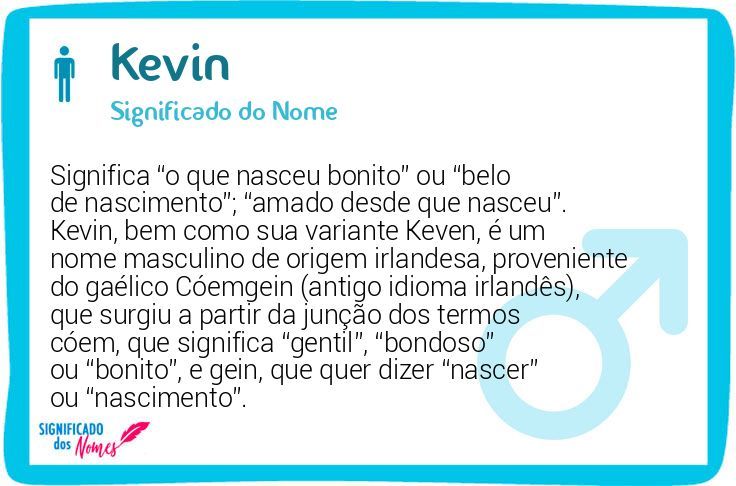 Significado Do Nome Kevin Significado Dos Nomes Hot Sex Picture