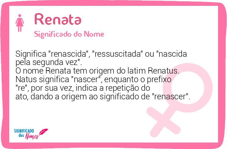 Significado Do Nome Renata Origem Numerologia Nomes Que Combinam Sexiezpix Web Porn