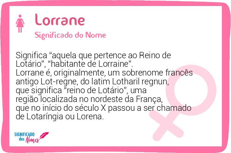 Lorrane