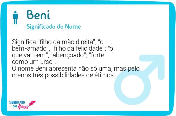 Nome de menino Benoni, significado e origem de Benoni - TodoPapás